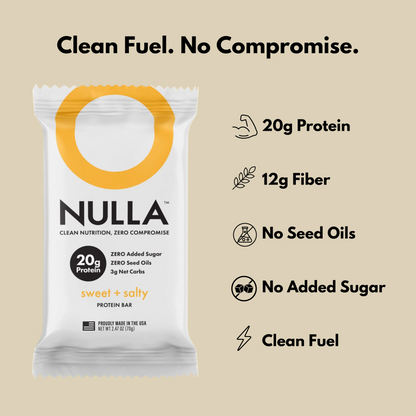 Nulla Protein Bar Box of 12
