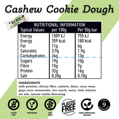 Cashew/Cookie Dough Protein Bar (x 12)